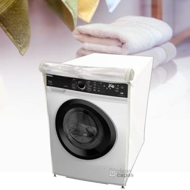 Imagem de CAPA PARA LAVA E SECA TOSHIBA 11KG GREATWAVES TRANSPARENTE (BRANCO)