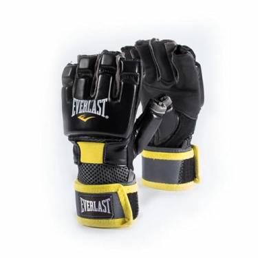 Imagem de Everlast Luvas de kickboxing 1200030 pretas/amarelas G/GG