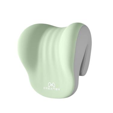 Imagem de WeiLaiKeQi Almofada de espuma viscoelástica para encosto de cabeça, almofada para pescoço, para dormir, multifuncional para cadeira de trabalho, Verde