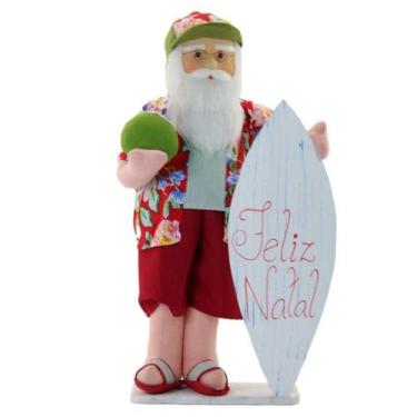 Imagem de Boneco Natal Papai Noel Surfista Natalino 80cm - Gici Christmas