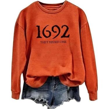 Imagem de Camisola LYEIAO Halloween Sanderson Sisters Laranja L