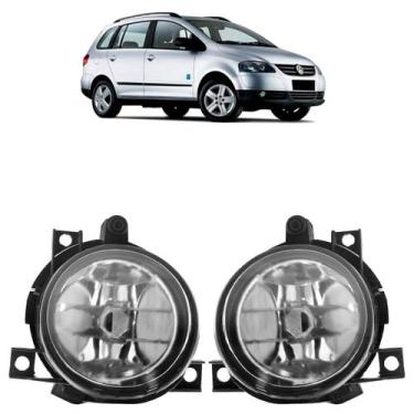 Imagem de Farol Milha Auxiliar Spacefox 2006 2007 2008 2009 Lente Lisa Vidro - A