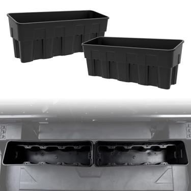 Imagem de POKIAUTO 2 caixas de armazenamento sob o assento traseiro para Polaris Xpedition XP 5/ADV 5 2024+ acessórios, caixa de armazenamento sob o assento de poliéster