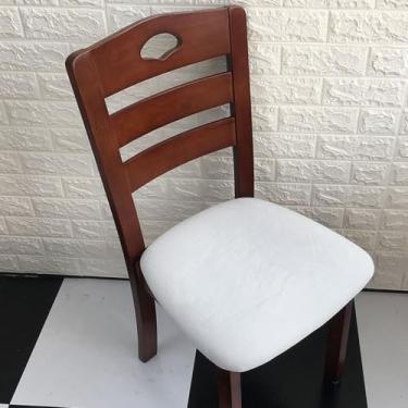 Imagem de Capas de almofada de assento supermacias de tecido de veludo de 1/2/4/6 peças, capas elásticas para cadeiras, capas para