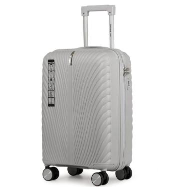 Imagem de Mala de Viagem 10kg de Bordo em Polipropileno e Zíper Duplo Antifurto com Rodas 360º e Cadeado - Padrão Anac - Allabard