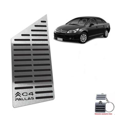 Imagem de Descanso De Pé Aço Inox Citroen C4 Pallas 2005 A 2013 Preto