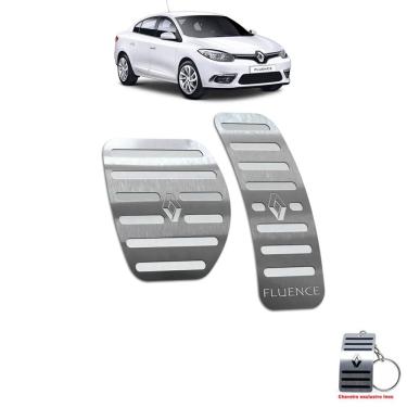 Imagem de Pedaleira Renault Fluence Automático 2011 Até 2019 Aço Inox