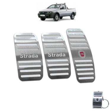 Imagem de Pedaleira Manual Fiat Strada 2000 A 2008 Aço Inox