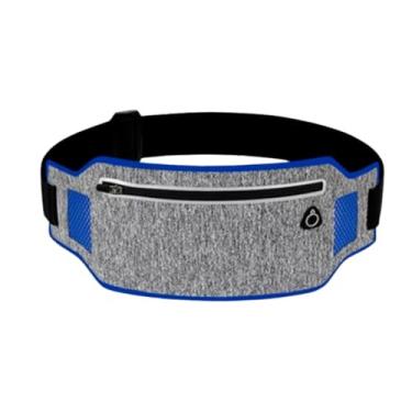 Imagem de Pochete Esportiva Impermeável Slim Fitness Masculina Feminina Porta Celular Transversal Perfeita Para Corrida Academia Ciclismo Ou Passeios Para Levar Seu Celular Documento e Chaves (Azul)