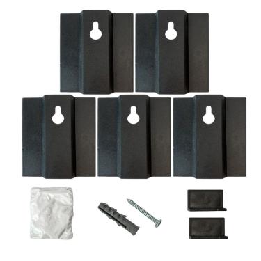 Imagem de Kit 5 Suportes Para Fixar Espelhos De Parede Quadros e Placas
