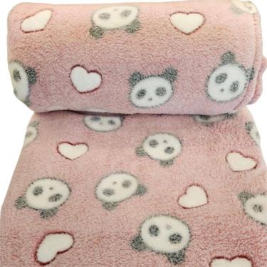 Imagem de Cobertor Manta Solteiro Fofinha 2,20 X 1,50 - Ursa Rosa
