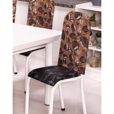 Imagem de Kit 6 Capas Encosto Cadeira Ferro Tubular Cozinha E Jantar