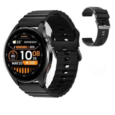 Imagem de Smartwatch Haylou Watch 4S Redondo Tela AMOLED 1.43 GPS A, Preto