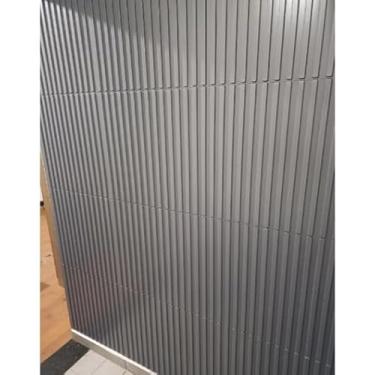 Imagem de Placas Revestimento PVC 3D De Parede Decorativa 25x25cm (50,Ripado Preto)