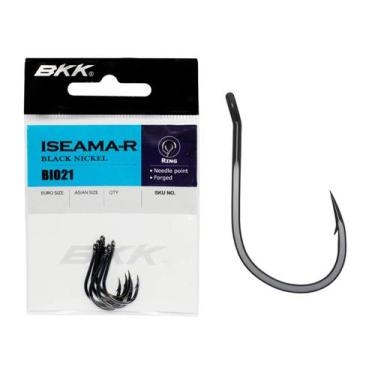 Imagem de Anzol BKK Iseama-R Black Niquel BI021 Nº1/0 - Cartela C/ 6 Peças