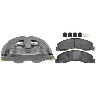 Imagem de ACDelco Specialty 18R2665SV Conjunto de pinças de freio a disco do lado do passageiro dianteiro com pastilhas semimetálicas (frota carregada), remanufaturado