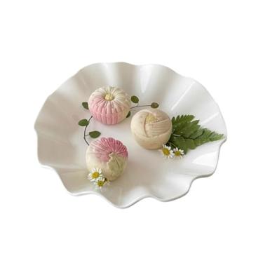 Imagem de Prato de jantar de cerâmica pratos de jantar de cor sólida pratos de servir reutilizáveis prato de sobremesa estilo moderno para restaurante doméstico