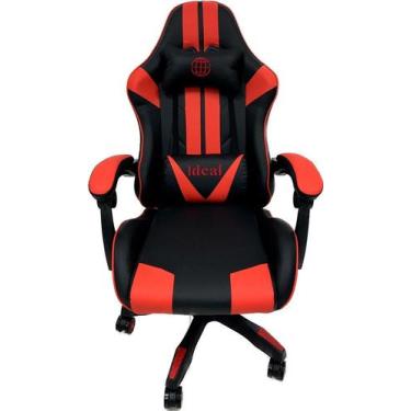 Imagem de Cadeira Gamer Ergonômica Escritório - Preta - IDEAL