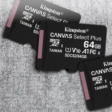 Imagem de MicroSDHC Canvas Select Plus de 64 GB Kingston de 64 MB/s Le - Kingsto