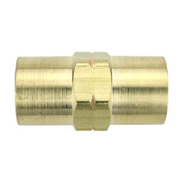 Imagem de Acoplador de mangueira de água 5/20.3 cm-18 LH fêmea x 5/20.3 cm-18 LH fêmea para sistemas de recirculação de tochas TIG resfriadas a água.