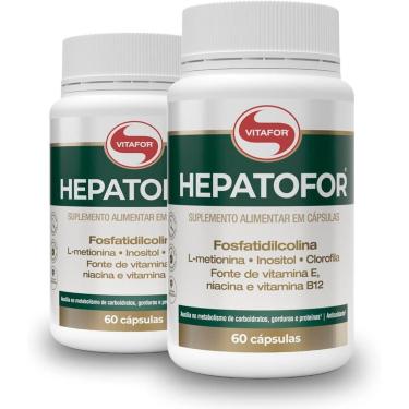 Imagem de Kit 2 Hepatofor Vitafor 60 Cápsulas-Unissex