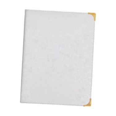 Imagem de predolo de Cardápio de Restaurante Suportes Pastas de Cardápio Cantos de Metal para Carta de Vinhos, Bebidas 3 Páginas 6 Visualizações Livro de para Bar, Branco