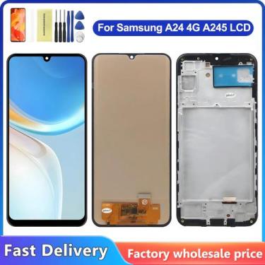 Imagem de Tela LCD Touch Screen Digitizer Com Moldura Para Samsung A24 A245 4G A