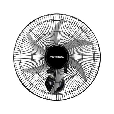 Imagem de Ventilador Steel Oscilante Parede 50cm Ch Hh Ventisol Preto 220V