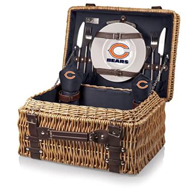 Imagem de Cesta de piquenique NFL Chicago Bears Champion com serviço de luxo para dois, azul-marinho