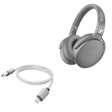 Imagem de BoxWave Cabo compatível com Sennheiser HD 4.50 BTNC - Micro USB DuraCable, cabo de carregamento micro USB trançado para Sennheiser HD 4.50 BTNC - cinza espacial