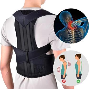 Imagem de kit 2 Corretor Postural Cinta Lombar Ajustável Unissex Coluna - TJ Dro
