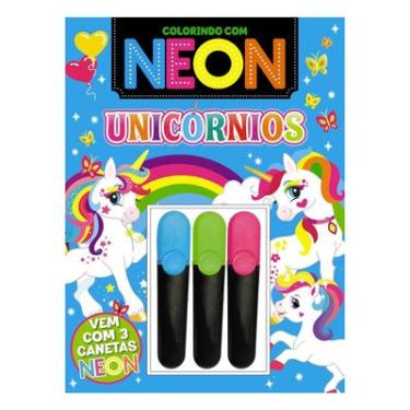 Imagem de Colorindo com Neon - Unicórnios