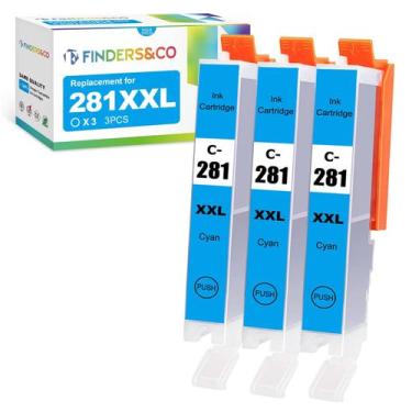 Imagem de Substituição do tanque de tinta F FINDERS&CO CLI-281 XXL Cyan para Can