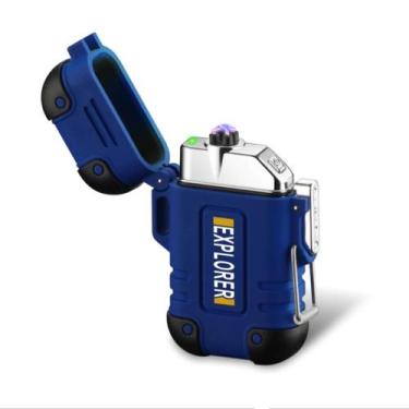 Imagem de Isqueiro Elétrico Plasma Usb A Prova Dágua Recarregável Acendedor - Li