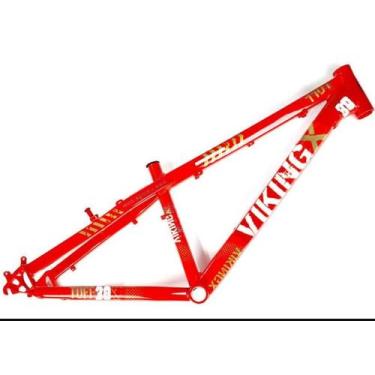 Imagem de Quadro vikingx  para aro 26 ,  Vermelha e branca