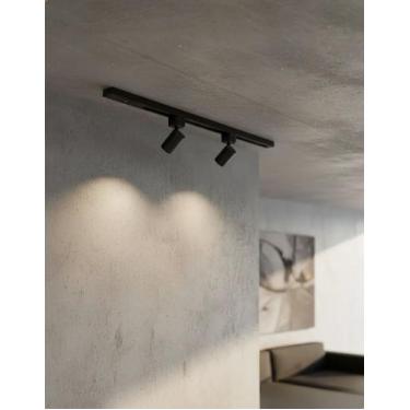 Imagem de Kit Trilho Eletrificado 50cm com 2 Spots 7w Led Minimalista Moderno Bi