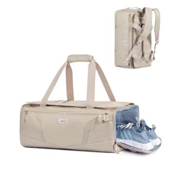 Imagem de Mochila militar 3 em 1 para viagem de fim de semana, academia, viagem, treino, Bege