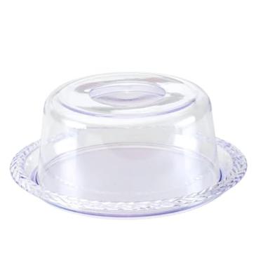 Imagem de Porta Queijo Queijeira em Acrílico Premium 21x10cm com Tampa – Ideal para Mesa, Cozinha e Conservação de Alimentos