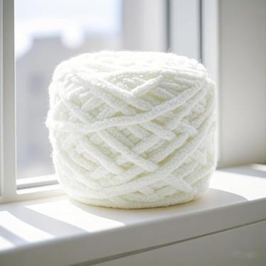Imagem de Fio de crochê grosso macio de chenille para tricô à mão, artesanato faça você mesmo, 100 g