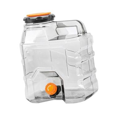 Imagem de menolana Balde dispensador de água, recipiente para armazenamento de bebidas com alça, reutilizável, sem vazamento, barril para transporte de água, para, 10l