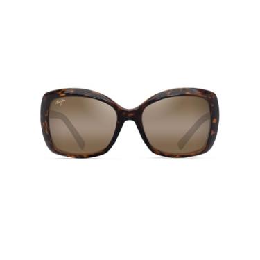 Imagem de Maui Jim Óculos de sol feminino Orchid Butterfly, Havana Escuro Brilhante/Bronze Hcl Polarizado, Médio