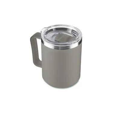 Imagem de Caneca Térmica Café 450ml com Tampa Aço Inox Parede Dupla Cinza