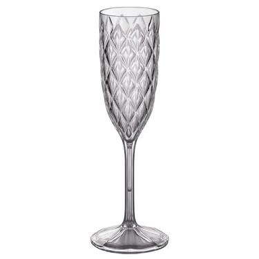 Imagem de Taça de Plástico Para Champagne 200ml Cristal Glamour Incolor Plasutil ref.14236