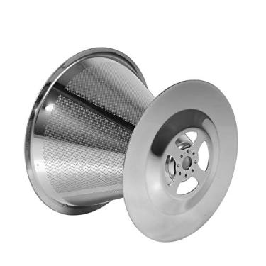 Imagem de YOUTHINK Gotejador de café Em Aço Inoxidável, Copo de Filtro de Malha de Camada Dupla para Uso Em Escritório Doméstico, Compacto e Fácil de Limpar