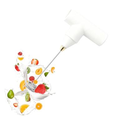 Imagem de Batedor Elétrico Portátil,Liquidificador Sem Fio a Bateria | Batedor de Elétrico Manual | Para Bolos Leite Espuma Café Creme Cozinha Doméstica Casa