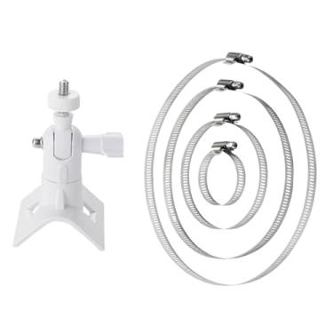 Imagem de YIJU Suporte de montagem em tubo para câmera, braçadeira de fixação ajustável, peça de reposição, profissional e versátil para mangueiras, Branco