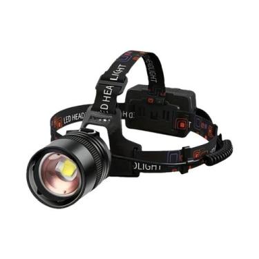 Imagem de Lanterna De Cabeça LED Recarregável Super Brilhante Em Liga De Alumíni