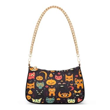 Imagem de CEBUGI Bolsas transversais femininas bolsa de ombro caveiras bolsa clutch elegante com alça de corrente