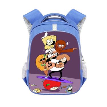 Imagem de Mochila Pizzas Towers Kids School Bag 3D Poliéster