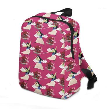 Imagem de Mochila Princess Kids School Bag com impressão 3D de algodão e poliéster